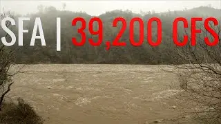 Floodstage | South Fork American River at 39,200 CFS | Hiking Into the Chili Bar Section