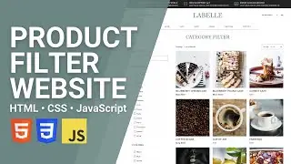 Build a Product Filter Website 🛒 HTML CSS JavaScript