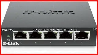 D-Link Fast Ethernet Switch, 5 Port Unmanaged 10/100 Metal Fanless Desktop