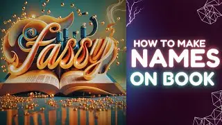 New and realistic Ai name avatar on book/Apne name ko books pr type with free ai tool/2k24#ideogram