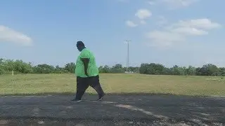 Dad finally hits the track after years of not working out! (He got mad...) - Vlog #1