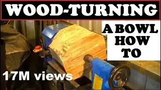 #17M VIEWS! Wood-turning a firewood log into a bowl I can show you how to do this and more!