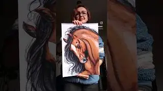 Watercolor Horse - Done with Tombow Dual Brush Pens