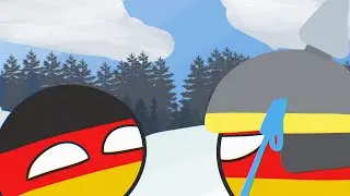 Cousin Wilhelm does a big trick (lazy) ⛷️🏔️ 🇩🇪 || countryballs animation