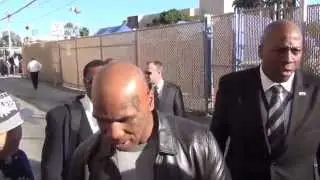 Mike Tyson on Floyd Mayweather vs Manny Pacquiao Fight outside Jimmy Kimmel Live @MikeTyson