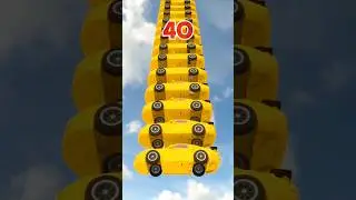 Giant Car Tower Fall | Teardown #shorts