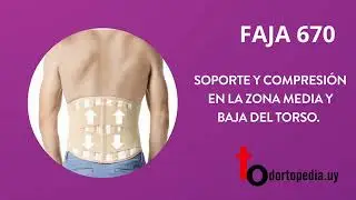 Faja Ortopédica Ballenada Sacro Lumbar Simple Regulable Ptm 670