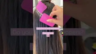 This is how I get clean sections for hair extensions 