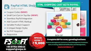 Paypal in jQuery & HTML Shop | Paid Projects | Tamil | F5Craft - Web Development Company