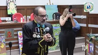TOP TV por Sula Costa entrevistados em COmenda Rui Barbosa pela AMLH em São Paulo - SP.