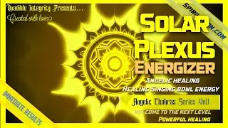 ★Solar Plexus Manipura Energizer★ (Angelic Singing Bowl Healing) 1111Hz