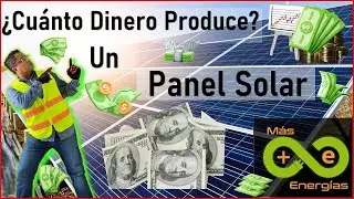 ¿Cuánto dinero produce un panel solar?