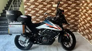 KTM Adventure 250 with Royal Enfield Panniers & Top box Desi Jugad
