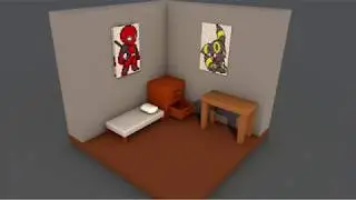 Как сделать комнату в синема 4д (Speed art)/How to make a room in Cinema 4D