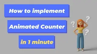 How to implement animated counter in less than a minute.