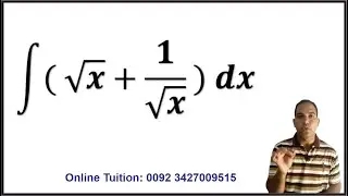 Integration Question || Anti-derivative Class || Pre Calculus || Fsc 12th Class Math Chapter 3