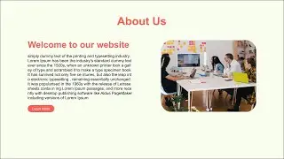 about us page in html and css | Tarun Code
