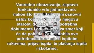 Kako funkcionise vanredno obrazovanje