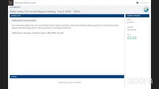 Public Safety Commission Regular Meeting - July 6, 2022