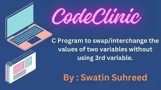 Swap the values of two variables without using 3rd variable in (Bengali)