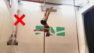 Уроки пол дэнс видео (средний уровень). Смена ног со сменой бока.
