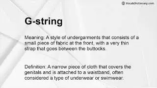 G-string Meaning
