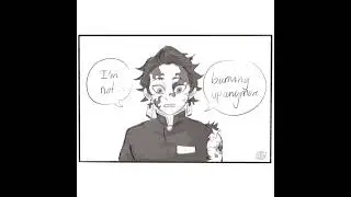 Demon Tanjiro Flips Off The Sun Funny Demon Slayer COMIC DUB Comic Dubs 