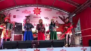Масленица широкая в Москве ансамбль У барина.
