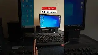Computer Or Laptop Screen Rotation Shortcut Key | Screen Rotation Problem Solve | #shorts #short