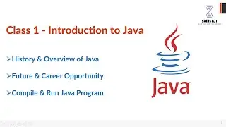 Class 1 - Hindi Introduction to Java , Future & Career Opportunity, Compile & Run Java Program