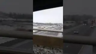 Premium outlets mall, jam packed highway exit at trafalgar