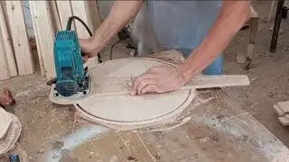 Idea of cutting circles with router فكرة قص دوائر بجهاز التوجيه