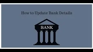 How to Update Bank Details