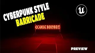 Sci-Fi CyberPunk Style Barricade Preview