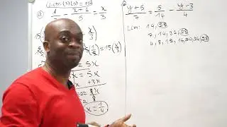 Solving Linear Equations With Fractions