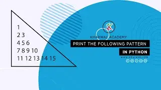 Print third Pattern using nesting of loops in Python