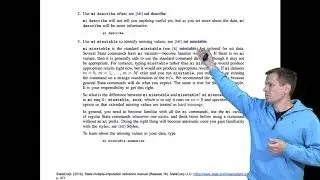 Workflow for multiple imputation analysis