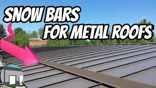 Building codes should mandate snow bars for metal roofs. 4 reasons they're  important.