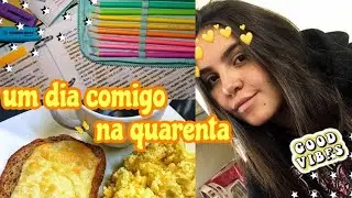 UM DIA COMIGO DE QUARENTENA *produtivo*  *acordando as 7h* 😷📚