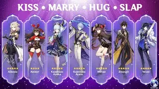 KISS MARRY HUG SLAP | Genshin Impact Edition