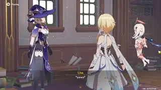 Lisa story quest - Only Lisa's voice lines - Part 2 - Genshin Impact