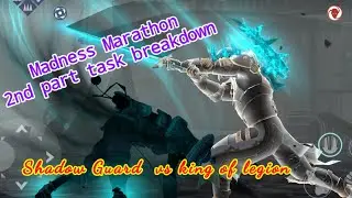 shadow fight 3-King of Login vs Shadow guard and madness marathon breakdown