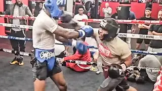 Brian Norman Jr SPARRING LEAK; GOES AT IT with Quadir Albright in verbal ALTERCATION