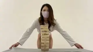 040  【You don’t see it, do you】saki   Jenga challenge💓