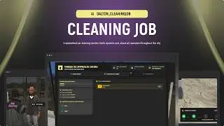 FiveM CLEANING JOB SCRIPT - (QBOX/QBCORE/ESX)