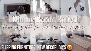 DECORATE WITH ME | NEW 2024 DECOR IDEAS 😍 | DINING ROOM REFRESH
