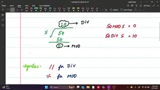 DIV & MOD in Python | A2 Computer Science (9618)