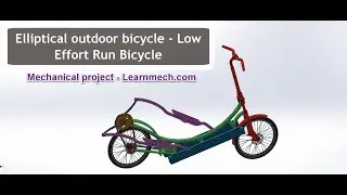 Elliptical Outdoor  Bicycle - low Run Effort Bicycle | Mechanical project