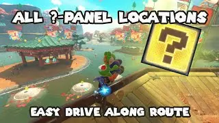 All ?-panel locations - easy drive along route! | Mario Kart World