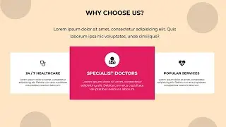 Services Section Design using HTML CSS | CSS Animation Examples